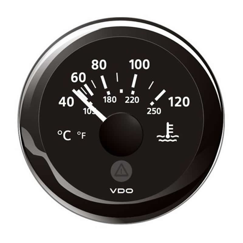 VDO ViewLine Coolant Temperature 120°C Black 52mm
